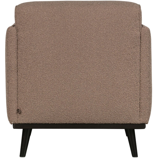 STATEMENT FAUTEUIL MET ARM BOUCLE NOUGAT
