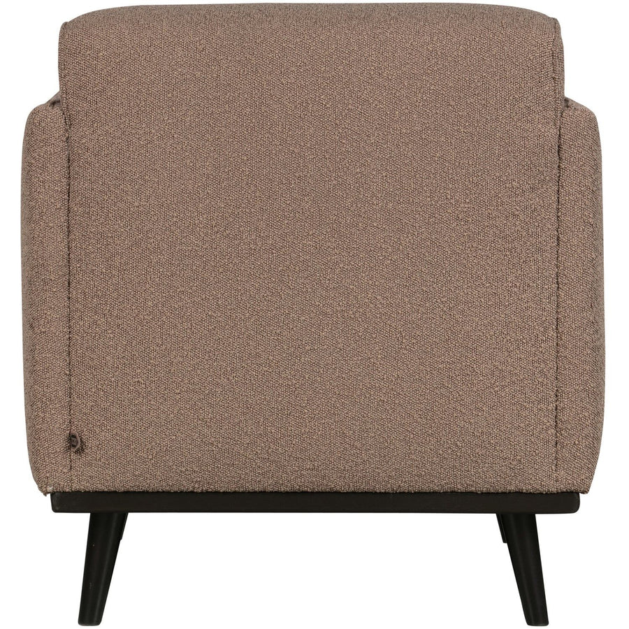 STATEMENT FAUTEUIL MET ARM BOUCLE NOUGAT