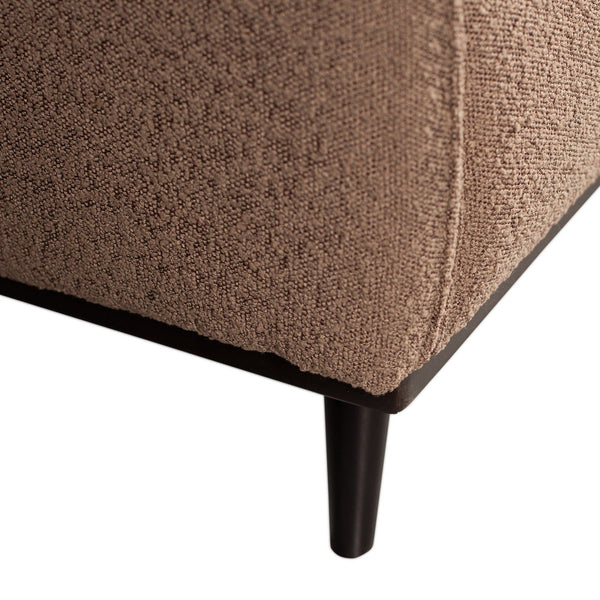 STATEMENT FAUTEUIL MET ARM BOUCLE NOUGAT