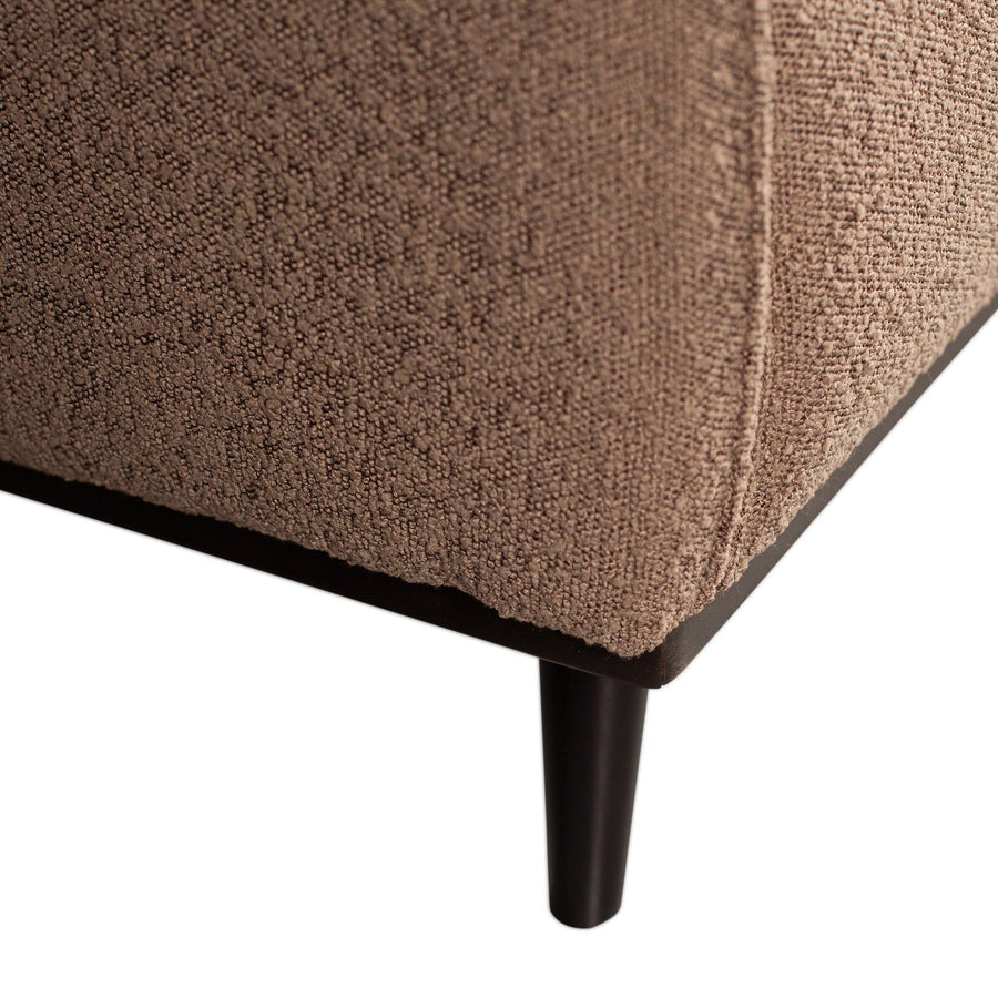 STATEMENT FAUTEUIL MET ARM BOUCLE NOUGAT