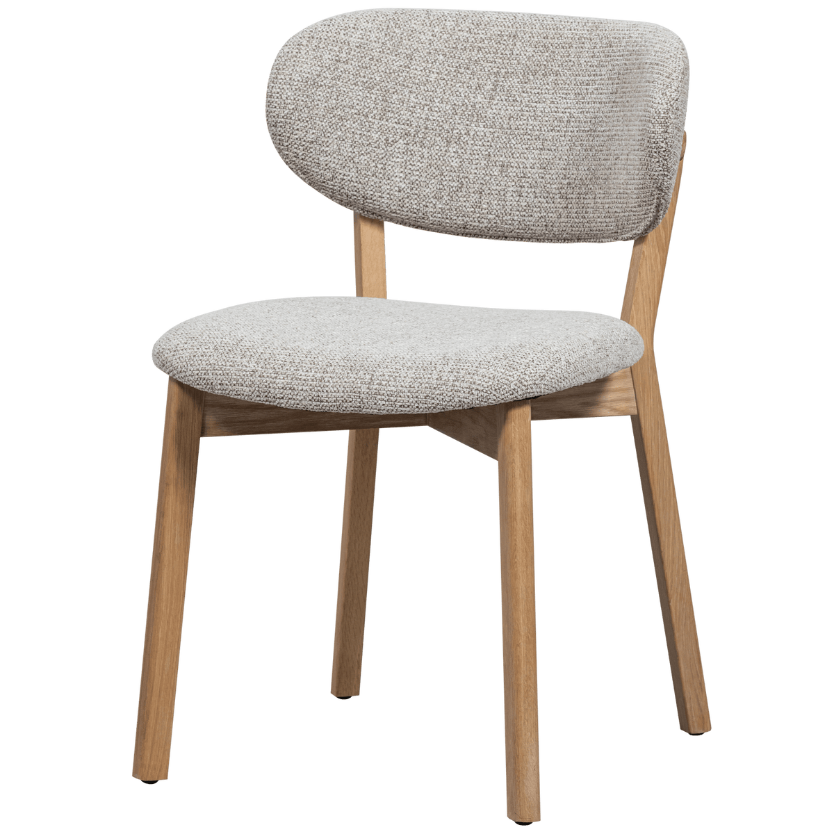 UDAR EETKAMERSTOEL NATUREL MET HOUTEN FRAME NATUREL (set of 2)