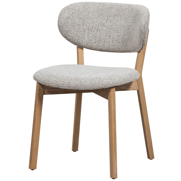 UDAR EETKAMERSTOEL NATUREL MET HOUTEN FRAME NATUREL (set of 2)