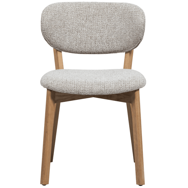 UDAR EETKAMERSTOEL NATUREL MET HOUTEN FRAME NATUREL (set of 2)