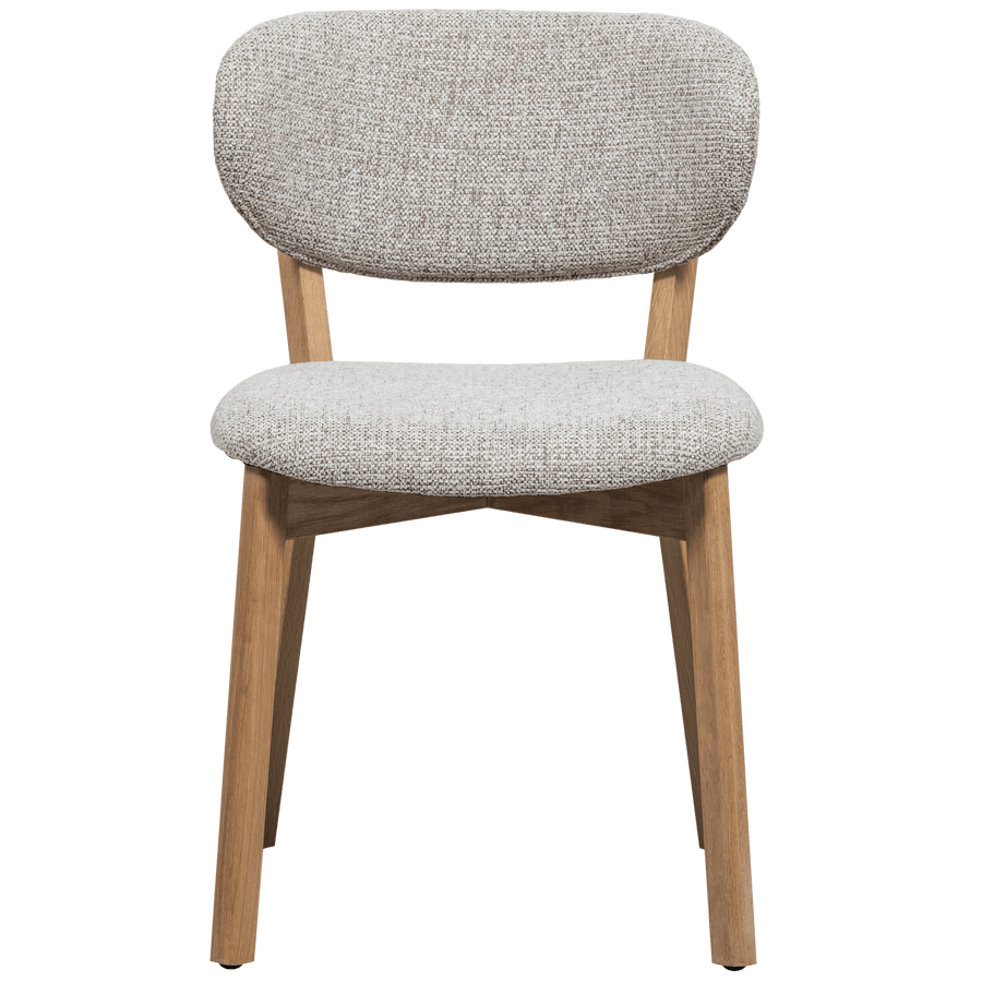 UDAR EETKAMERSTOEL NATUREL MET HOUTEN FRAME NATUREL (set of 2)