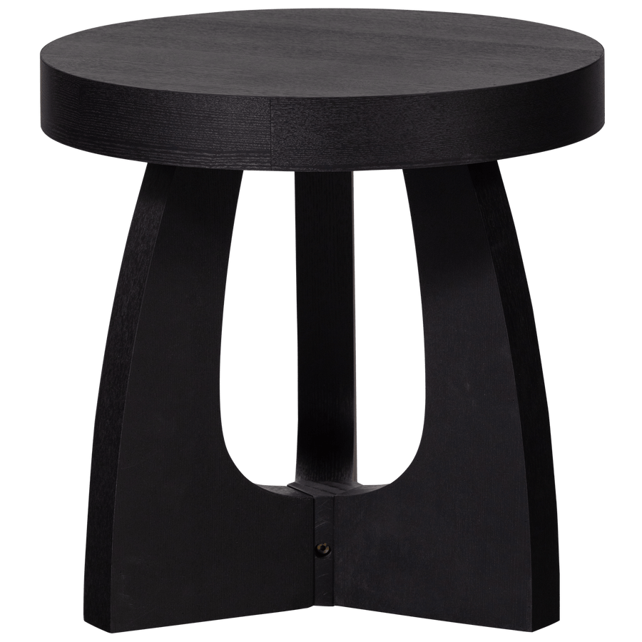 TALA BIJZETTAFEL MDF FINEER ZWART 45XO45 CM