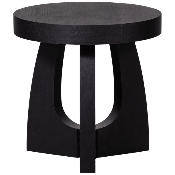 TALA BIJZETTAFEL MDF FINEER ZWART 45XO45 CM
