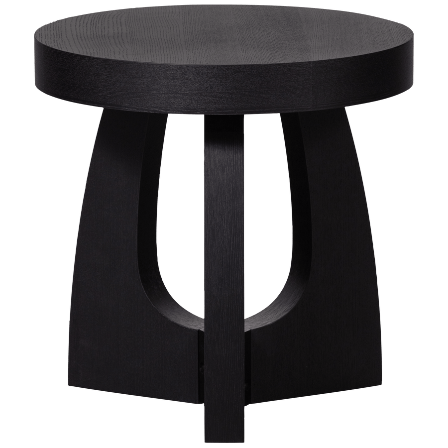 TALA BIJZETTAFEL MDF FINEER ZWART 45XO45 CM