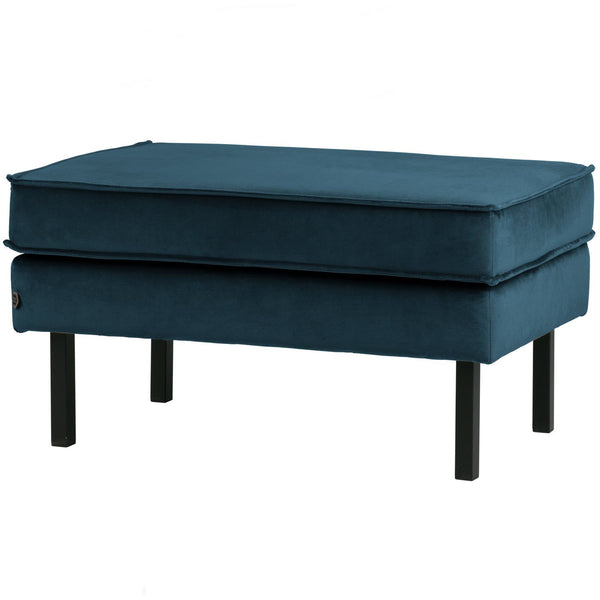 RODEO HOCKER OP POTEN VELVET BLAUW