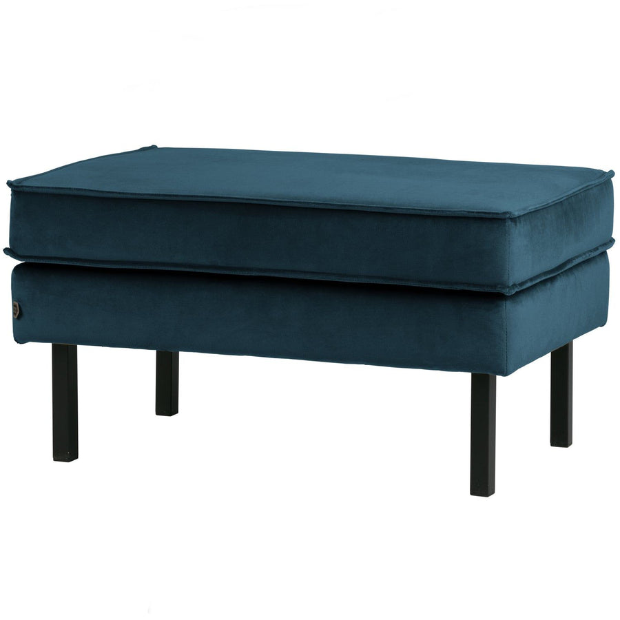 RODEO HOCKER OP POTEN VELVET BLAUW