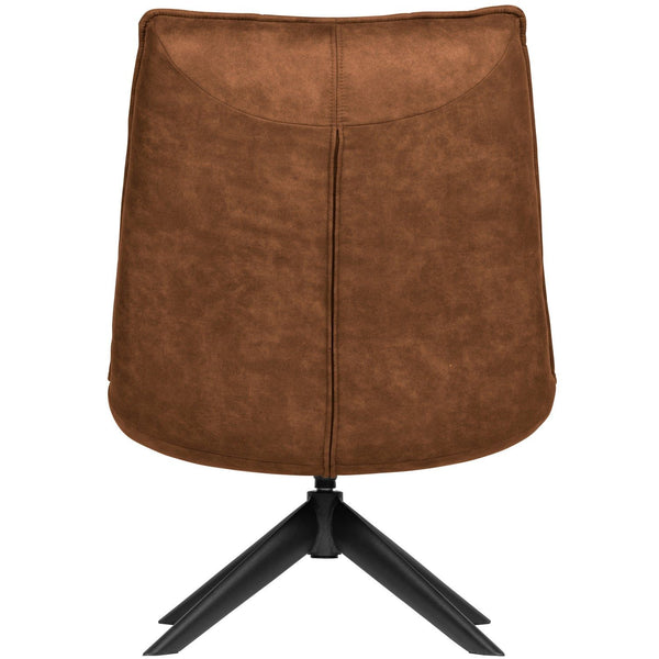 JOUKE DRAAIFAUTEUIL LEERLOOK COGNAC