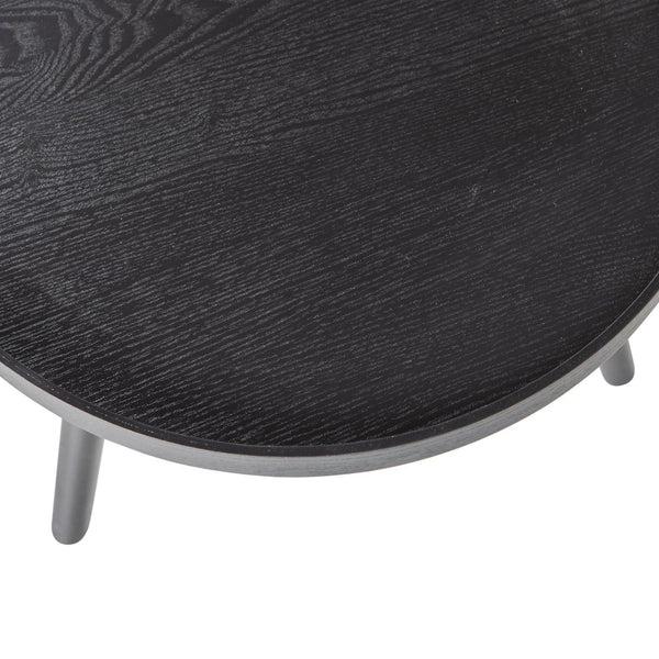 MESA BIJZETTAFEL M HOUT ZWART 45xO45 (set of 4)