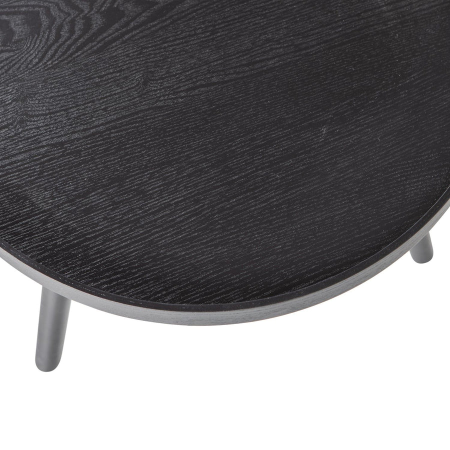 MESA BIJZETTAFEL M HOUT ZWART 45xO45 (set of 4)