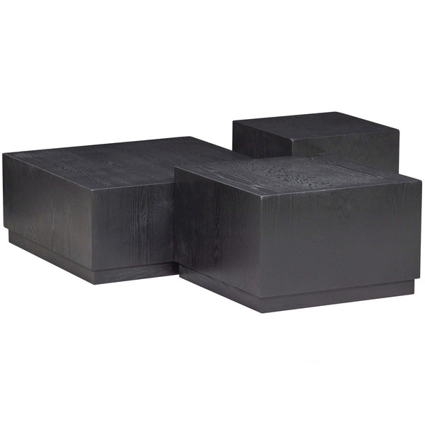 PIM BIJZETTAFELS HOUT ZWART - SET VAN 3