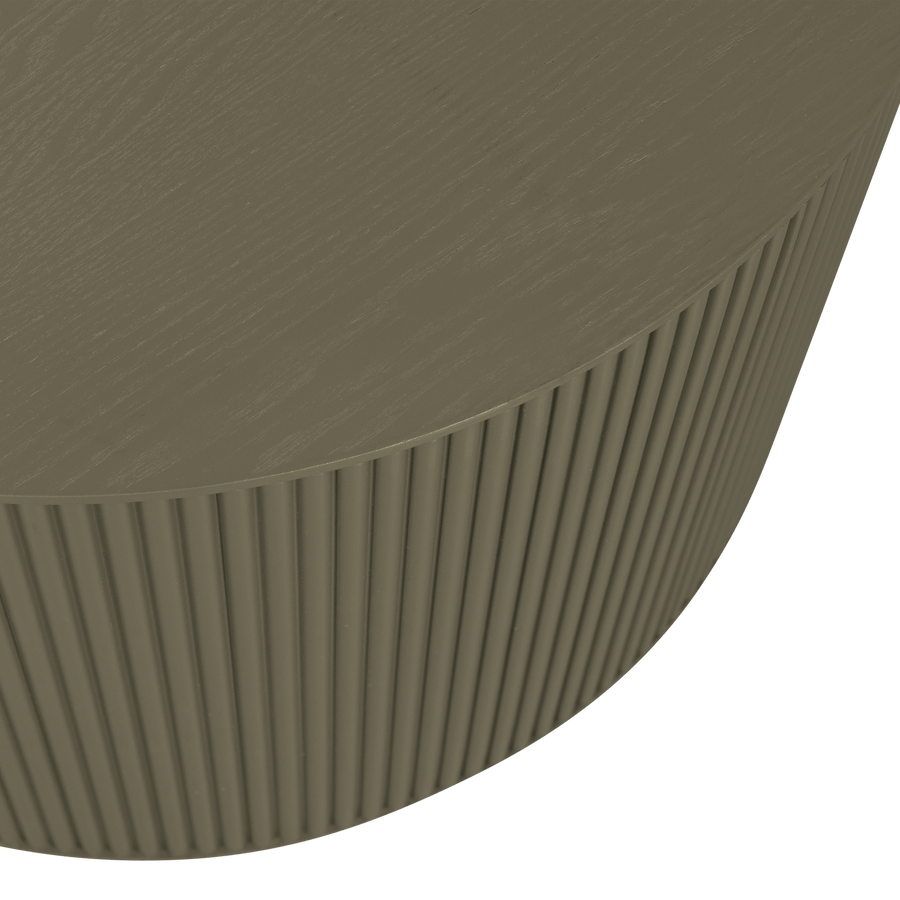 SANNE BIJZETTAFEL ROND MDF MILITAIR GROEN