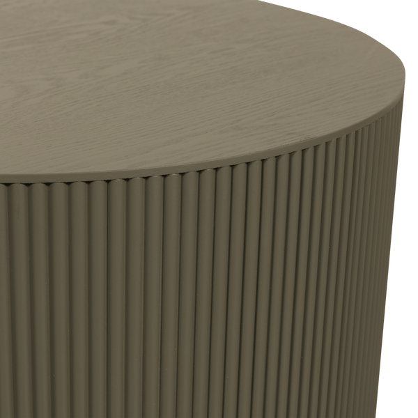 SANNE BIJZETTAFEL ROND MDF MILITAIR GROEN