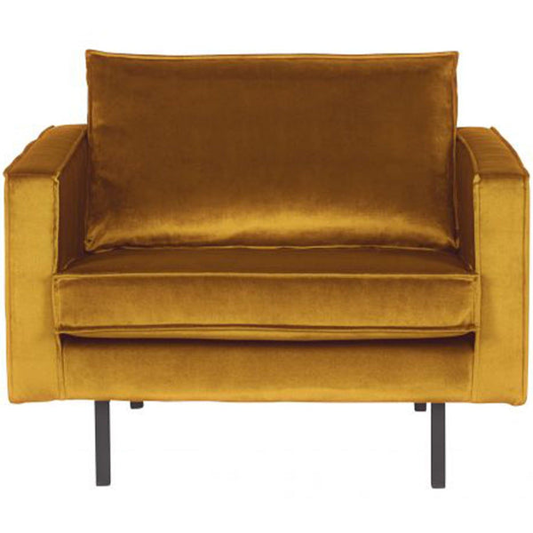 RODEO FAUTEUIL VELVET OKERGEEL