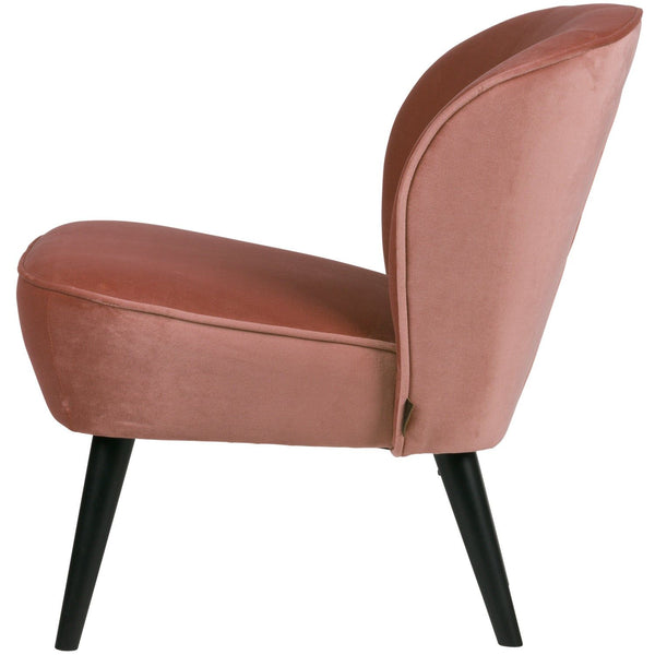 SARA FAUTEUIL VELVET OUD ROZE