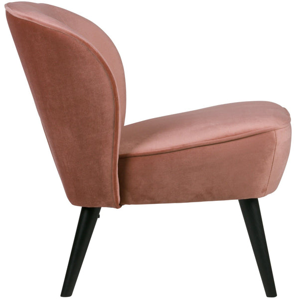 SARA FAUTEUIL VELVET OUD ROZE