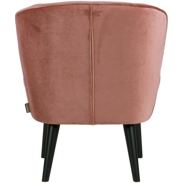 SARA FAUTEUIL VELVET OUD ROZE