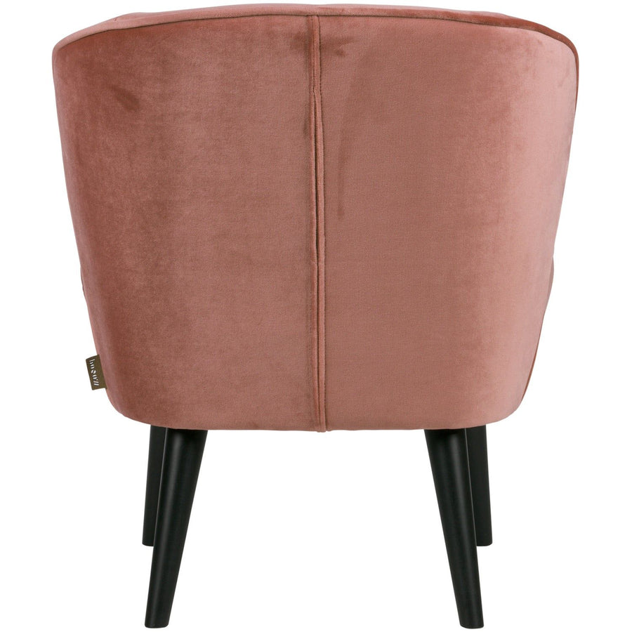 SARA FAUTEUIL VELVET OUD ROZE