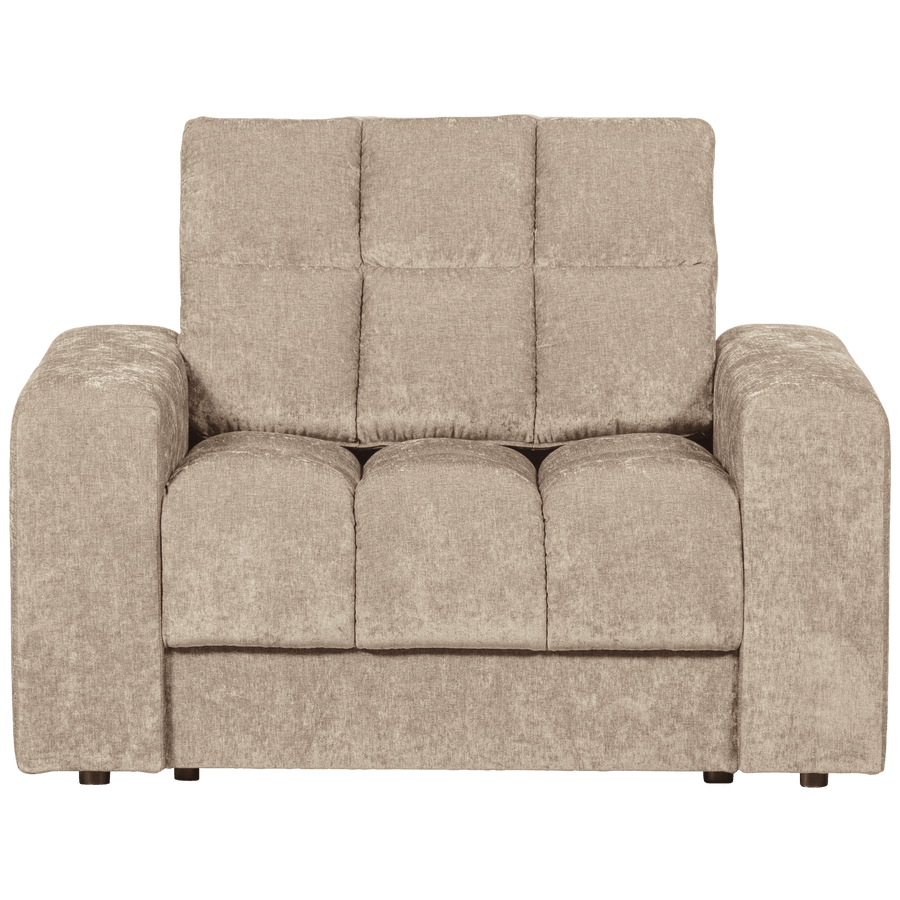 SECOND DATE FAUTEUIL VELVET NOUGAT