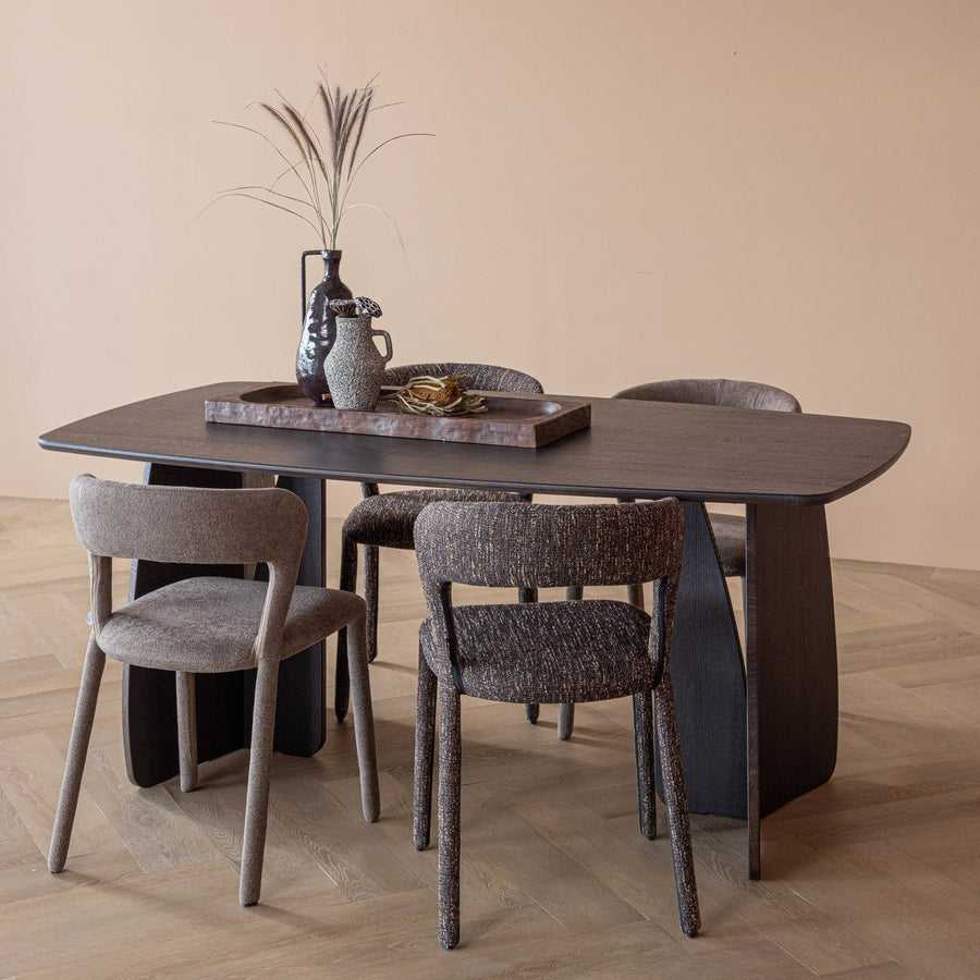 NOBLE EETKAMERSTOEL TAUPE (set of 2)