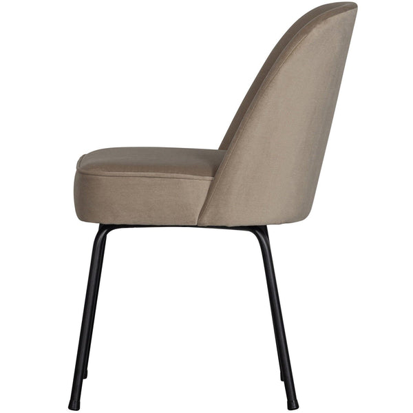 VOGUE EETKAMERSTOEL VELVET KHAKI (set of 2)