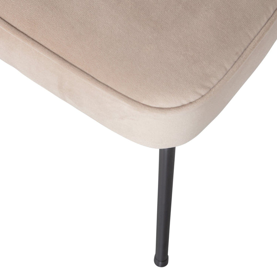 VOGUE EETKAMERSTOEL VELVET KHAKI (set of 2)
