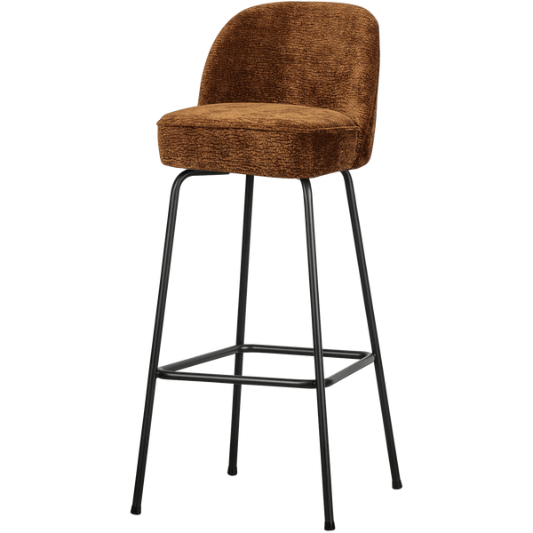 VOGUE BARSTOEL 80 CM 3D CHENILLE MIDDENBRUIN
