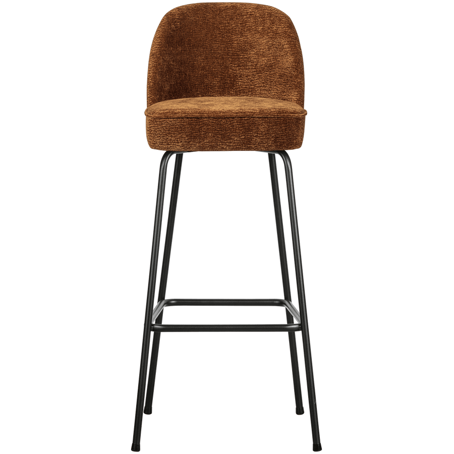 VOGUE BARSTOEL 80 CM 3D CHENILLE MIDDENBRUIN