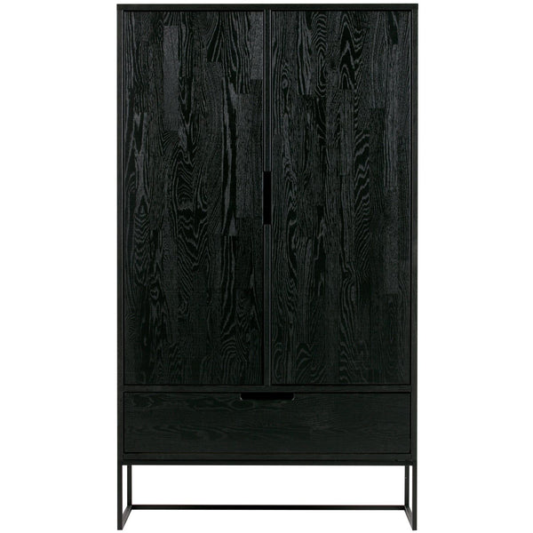 SILAS 2-DEURS KAST ESSEN BLACKNIGHT [fsc]