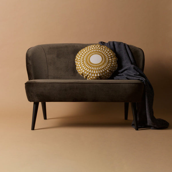 SARA BANKJE VELVET WARM GROEN