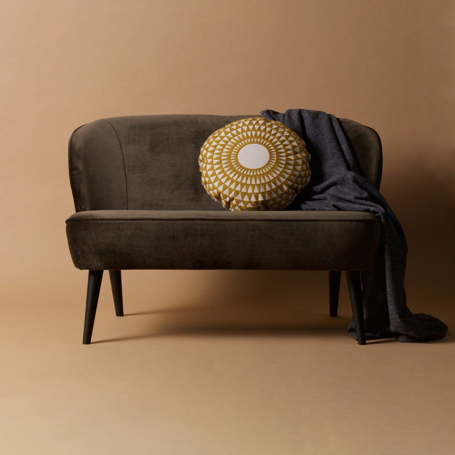 SARA BANKJE VELVET WARM GROEN