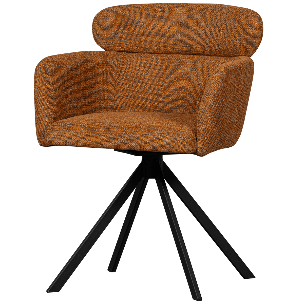 FENNE DRAAIBARE EETKAMERSTOEL GEWEVEN STOF GINGER (set of 2)