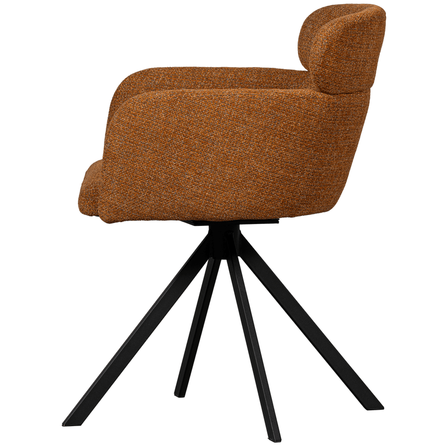 FENNE DRAAIBARE EETKAMERSTOEL GEWEVEN STOF GINGER (set of 2)