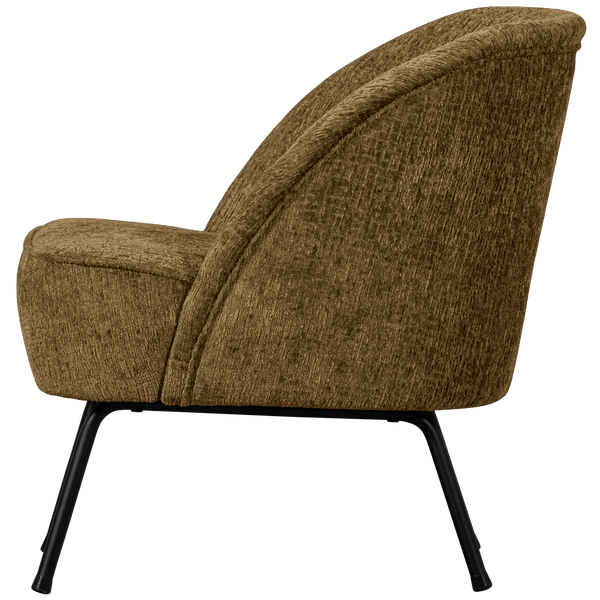 VOGUE FAUTEUIL STRUCTURE VELVET BRASS