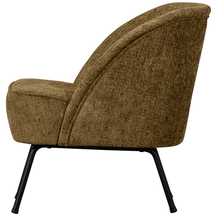 VOGUE FAUTEUIL STRUCTURE VELVET BRASS