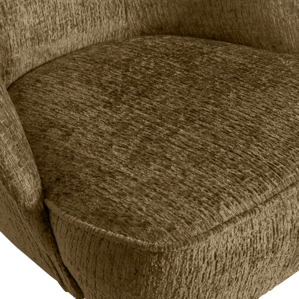 VOGUE FAUTEUIL STRUCTURE VELVET BRASS