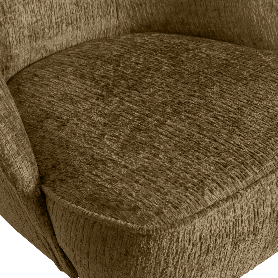 VOGUE FAUTEUIL STRUCTURE VELVET BRASS