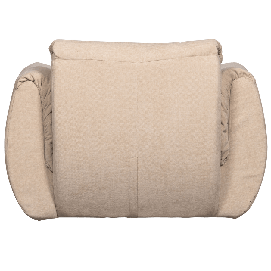 BAGGY DRAAIFAUTEUIL GEWEVEN CHENILLE ZAND