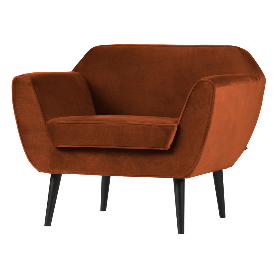 ROCCO FAUTEUIL VELVET ROESTBRUIN