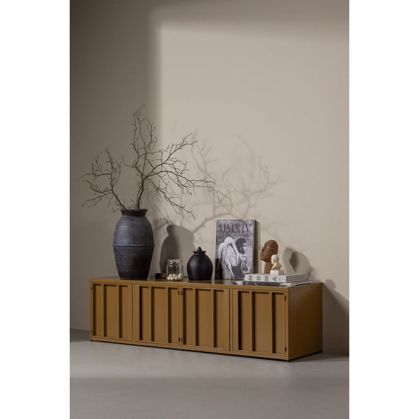 LEVEL TV MEUBEL METAAL HONINGGEEL 44X160 CM