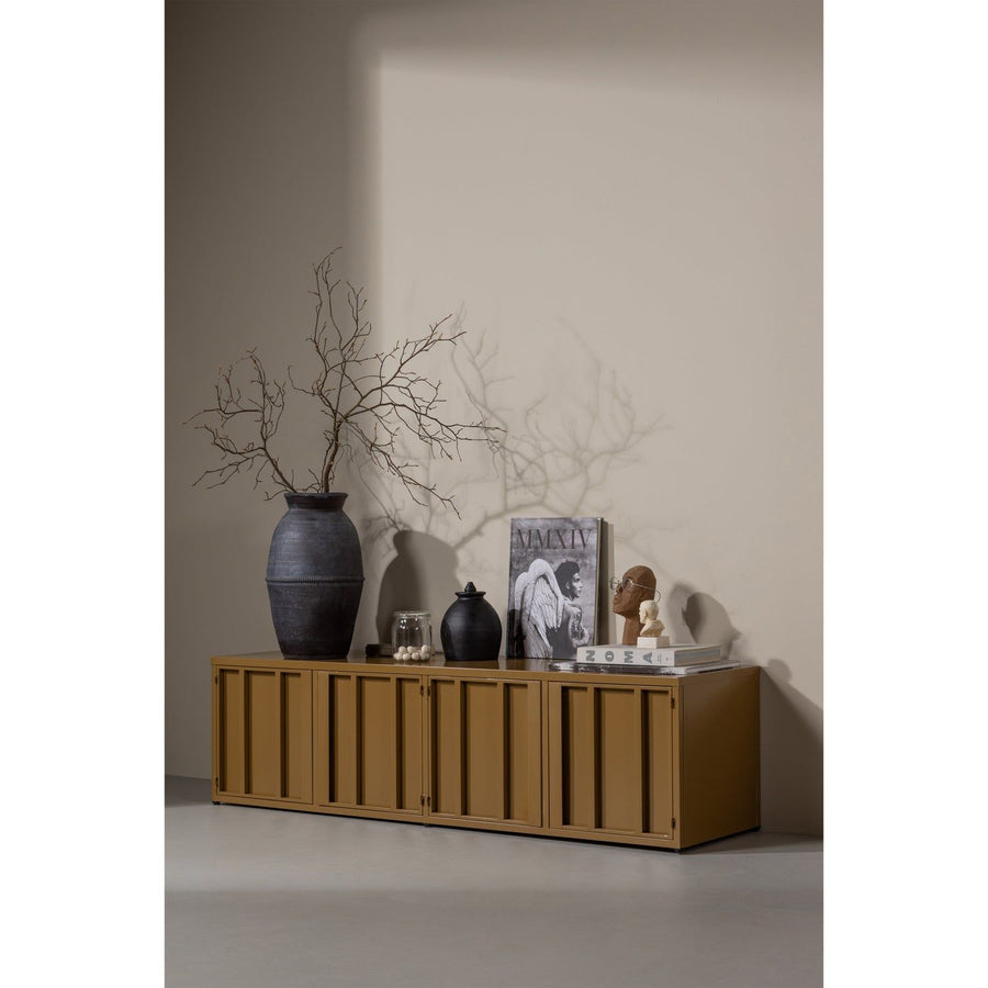 LEVEL TV MEUBEL METAAL HONINGGEEL 44X160 CM