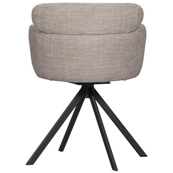 FENNE DRAAIBARE EETKAMERSTOEL GEWEVEN STOF NATUREL (set of 2)