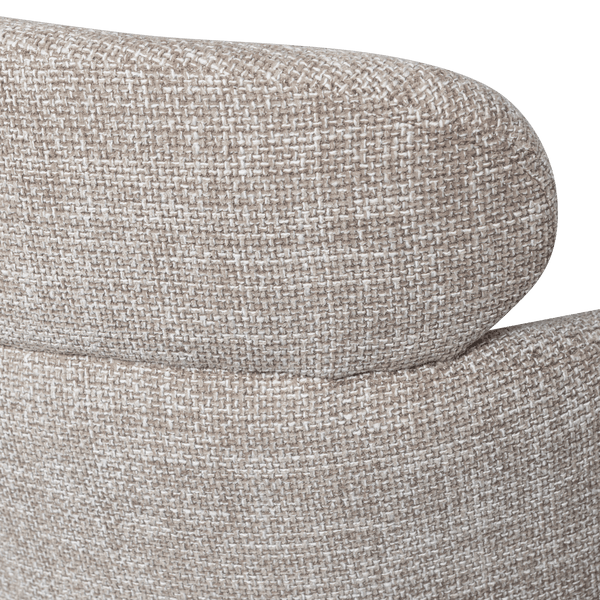 FENNE DRAAIBARE EETKAMERSTOEL GEWEVEN STOF NATUREL (set of 2)
