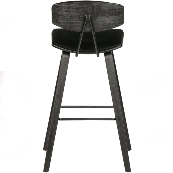 SENN BARSTOEL VELVET ZWART (set of 2)