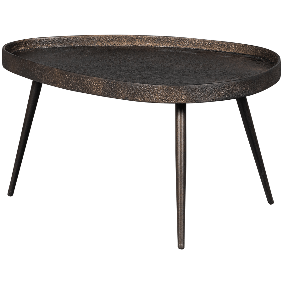 CRUDE BIJZETTAFELS ANTIQUE BRONS - SET VAN 2