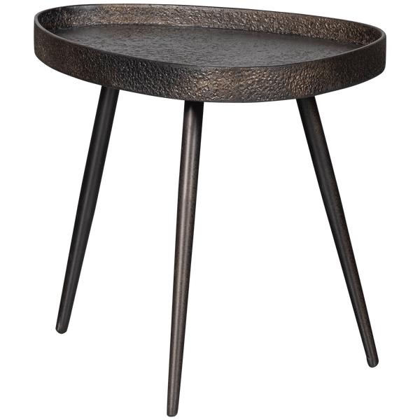 CRUDE BIJZETTAFELS ANTIQUE BRONS - SET VAN 2