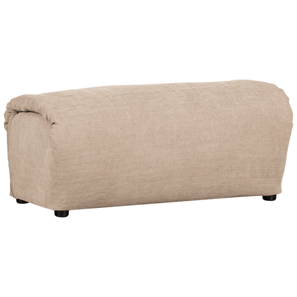 BAGGY HOCKER GEWEVEN CHENILLE ZAND