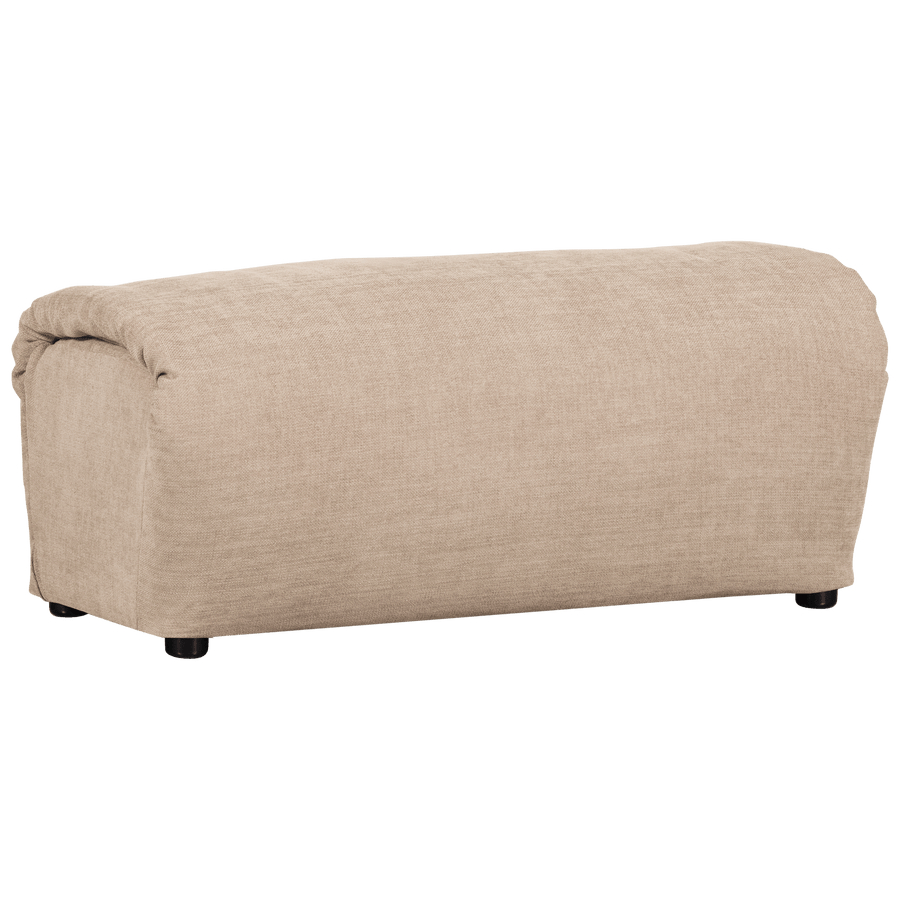 BAGGY HOCKER GEWEVEN CHENILLE ZAND